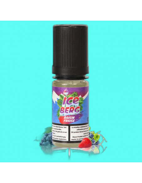 E-liquide Raisin Fraise Sel de Nicotine Iceberg - O'Jlab