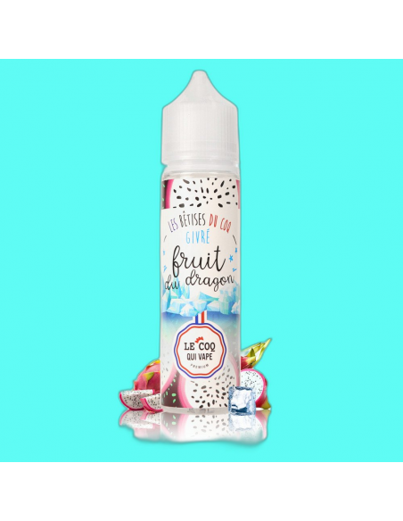 E-liquide Fruit du Dragon Givré 50ml Les Bêtises - Le Coq Qui Vape