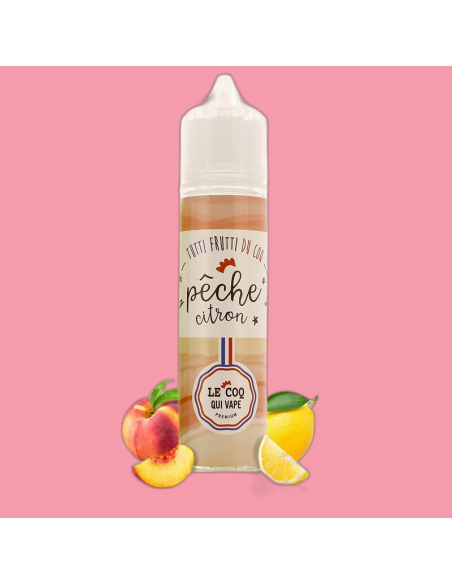 E-liquide Pêche Citron 50ml Tutti Frutti - Le Coq Qui Vape